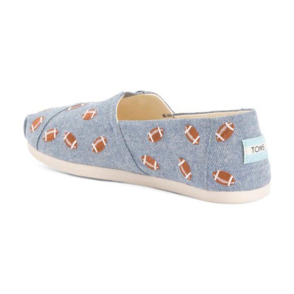 TOMS Casual Football Slip On Flats - Picture 2 of 2